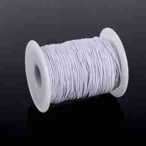 Beading Elastic String, 1.5 mm, 100 Yards, White – Stretchy Elastic Cord for Bracelets, Necklaces & DIY Beading