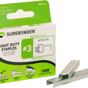 Staple Gun Staples 1/4"- 1000/pk