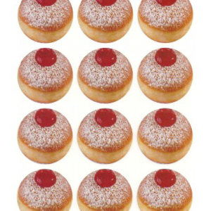 Jelly Donut Stickers – 120 Pack 1" Reward Stickers for Classroom, Crafts & Party Favors