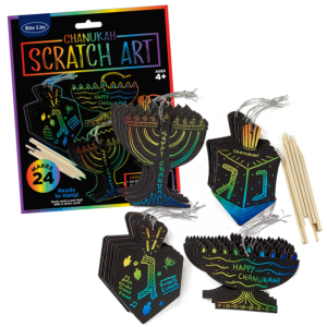 Chanukah Scratch Art  Paper Kit