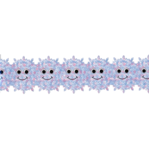 Happy Snowflakes Die-Cut Border, 3" x 36", 12/Pk