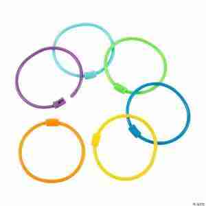 PONY BEAD BRACELET BANGLE 18PK
