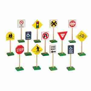 7" Block Play Traffic Signs (C2456)