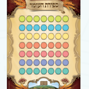 Large Sefiras Haomer Counting Chart Poster Board