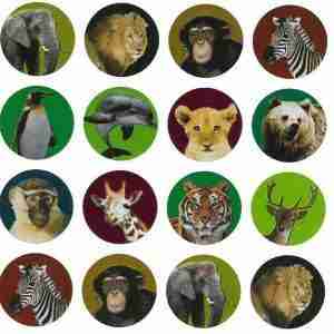 Metallic Animal Stickers – Shiny Foil Animal Stickers for Kids, Classroom Rewards, Crafts & Scrapbooking