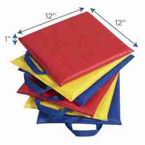 12" Primary Sit-Upons - Set of 6