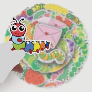 50pcs Caterpillar Sticker Pack