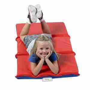 2" Infection Control? Folding Rest Mat - Red/Blue 5 Pack