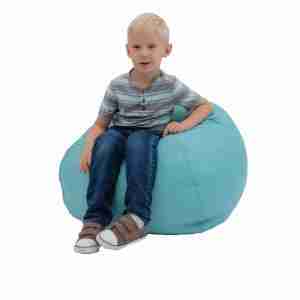 26" Round Bean Bag - Aqua