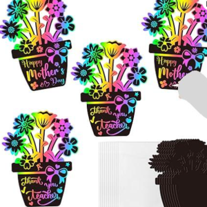 Flower Scratch Cards Craft