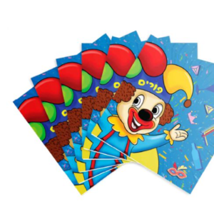 Clown Purim Napkins