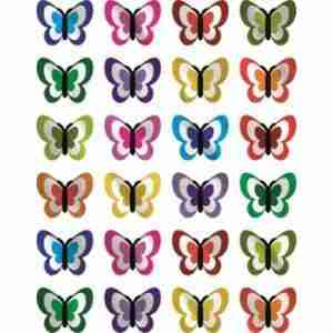 Shiny Butterfly Stickers