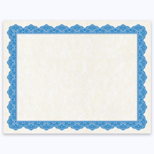 Blue Certificate