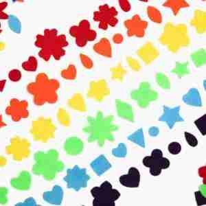 Felt Shapes, 500/pk