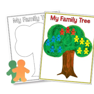 Family Tree Poster 30/PK 17X22 – Educational Classroom Chart