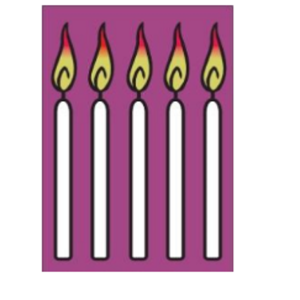 Animated Shabbos Yom Tov Chanukah Candle Stickers – Jewish Holiday Candle Stickers for Kids, Classroom Crafts & Hebrew School Activities